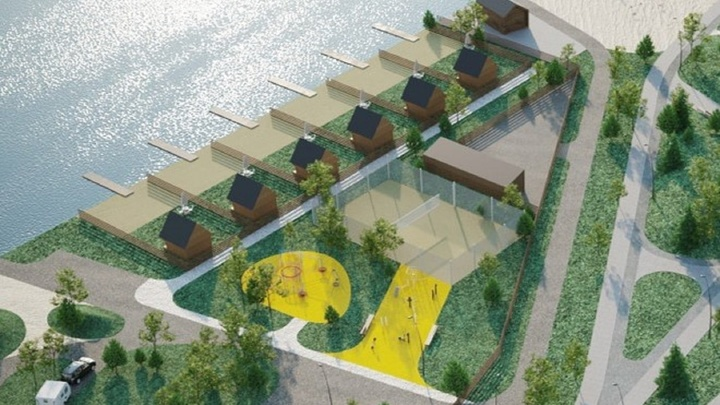 Так будет выглядеть озеро с пляжем. Фото: ВКонтакте/Андрей Панов 