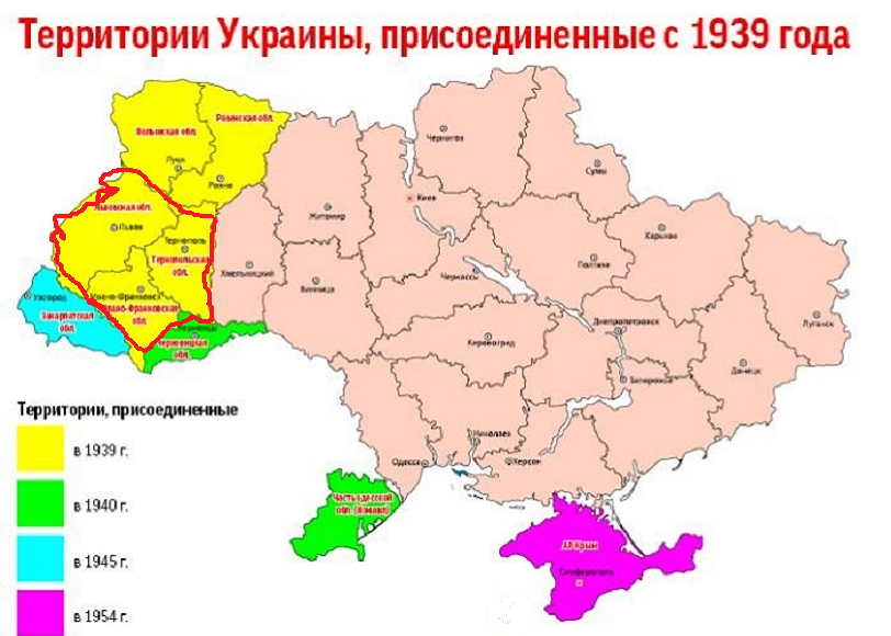 Карта усср 1940