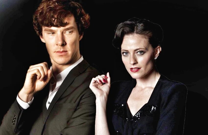 Шерлок Холмс и Ирен Адлер в сериале "Шерлок"