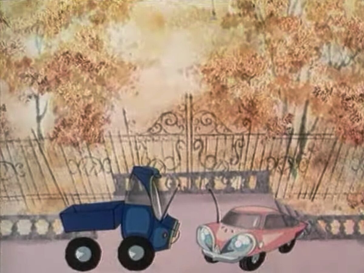 Кадр из мультфильма «Дорожная сказка», режиссер Гарри Бардин, 1981 год.