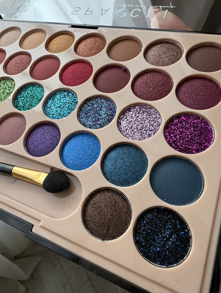 Тени отлично растушевываются,не пылят,не тускнеют со временем.