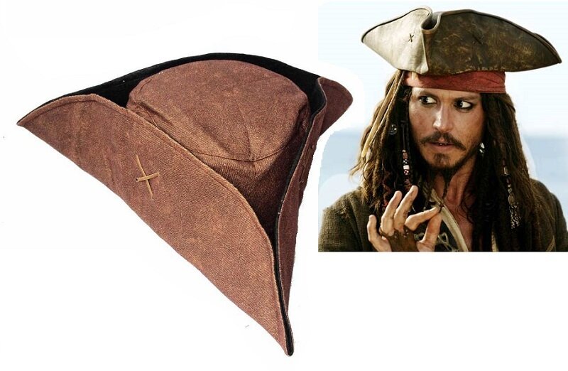 Шляпа пирата для детей и взрослых, треуголка пиратская