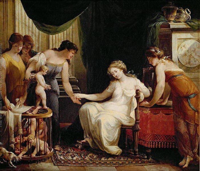 Анжелика Кауфман "Продавщица любви". 1770-е годы.