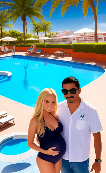 Таких отвратительных усов у Валида не будет, это все нейросеть. Вопрос с сыном у Греты тоже пока закрыт, просто очень уж мне понравилась пузатенькая Виолетточка, она здесь очень милая