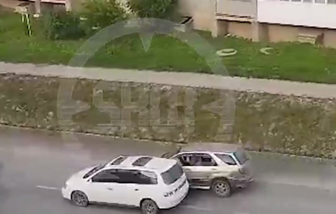 Момент удара.