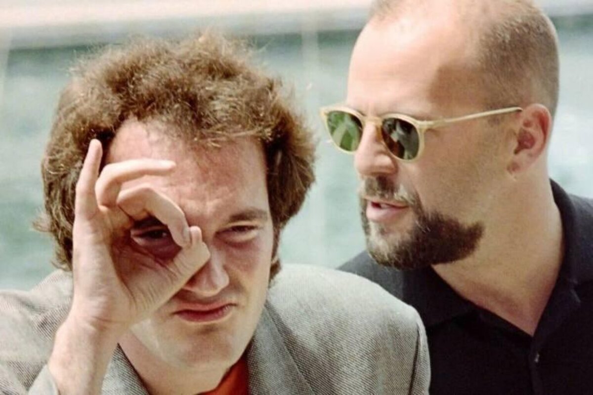    Квентин Тарантино и Брюс Уиллис (1994 год)
