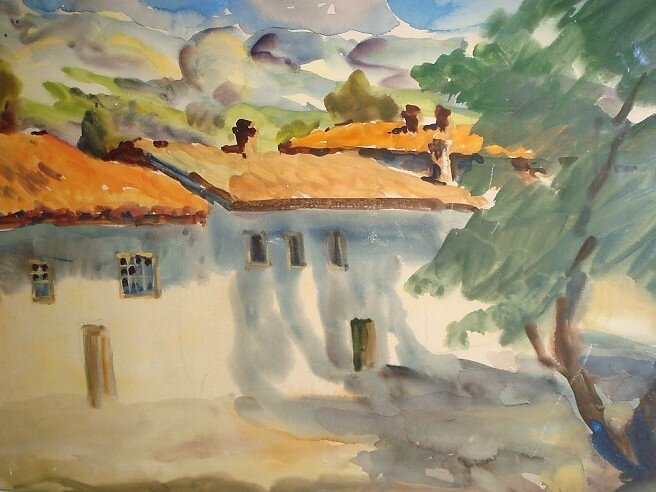 Ялта. Художник Басов Яков Александрович. 1992 г.