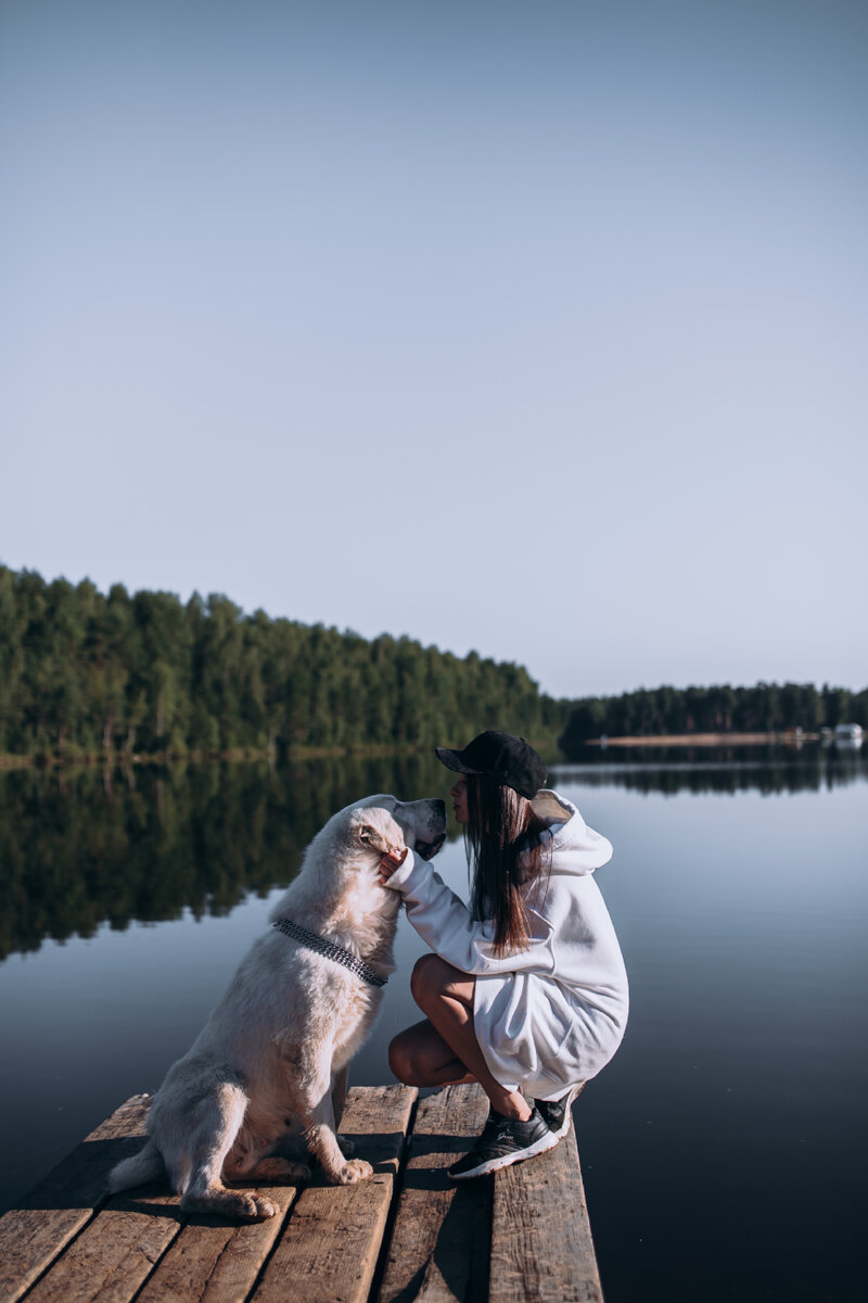 Первая модель - Алабай Моня 🐕 Она вела себя очень профессионально )