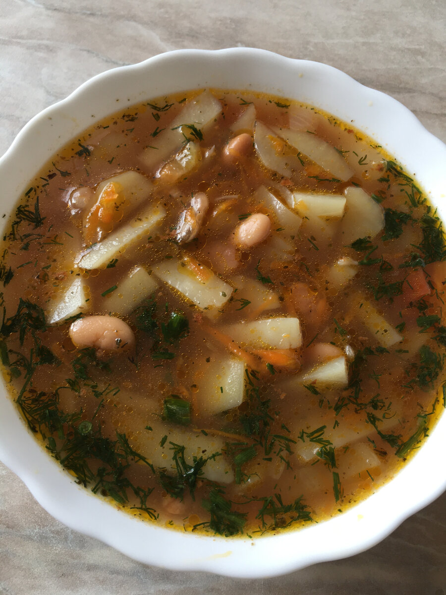 Суп из фасоли в томатном соусе, вкусных рецептов с фото Алимеро