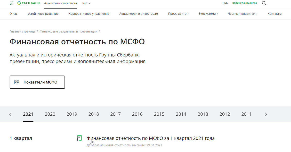 пример взят с сайта Сбербанк