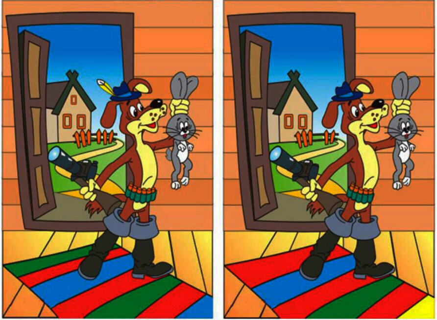 Упражнения "найди отличия на картинке"