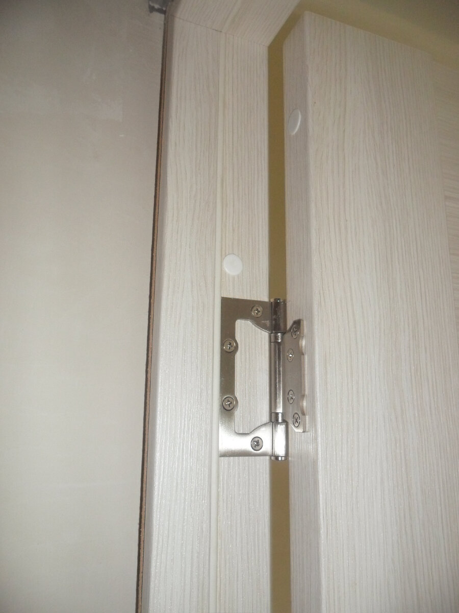 Межкомнатная дверь с накладными петлями.