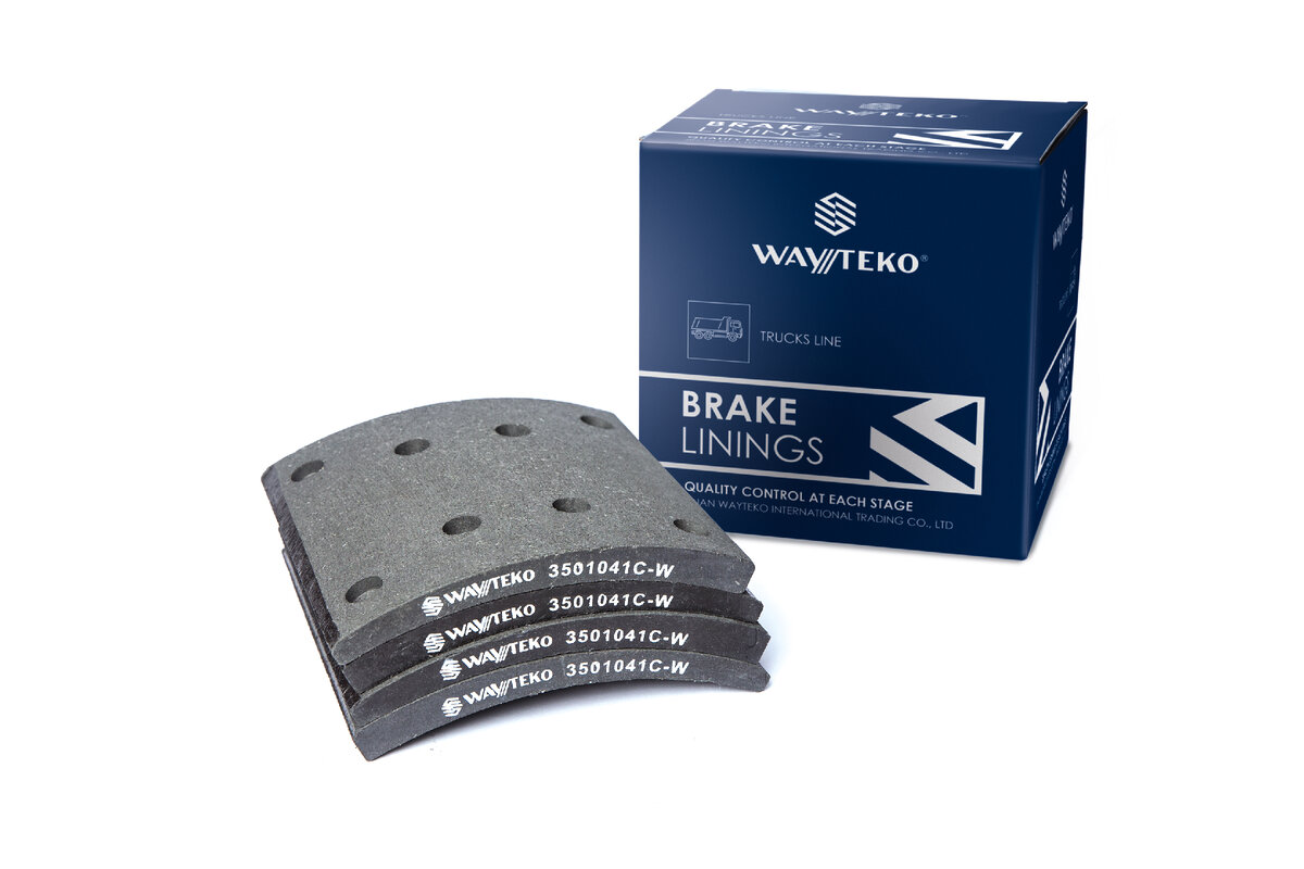 Накладка тормозная задняя 3501041C-W (8 отверстий) PREMIUM Wayteko. Фото производителя