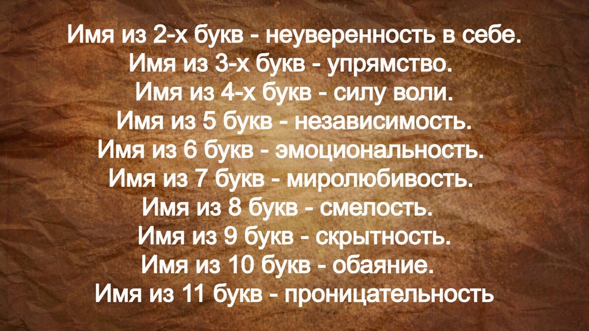 Как буквы, их количество и ударение в имени влияет на характер и судьбу  человека | Большая Книга Перемен | Дзен