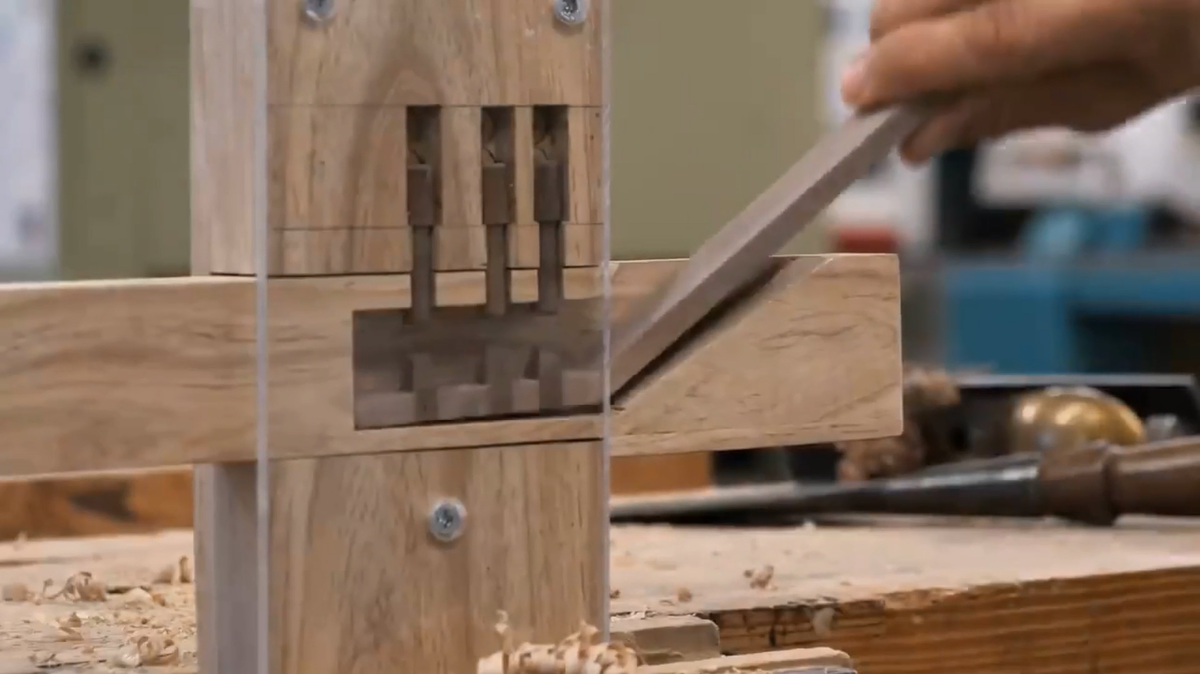 Воссозданный прототип древнеегипетского запорного механизма