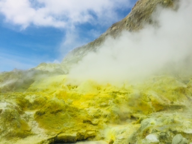 New Zealand. Took by me. White Island volkanic