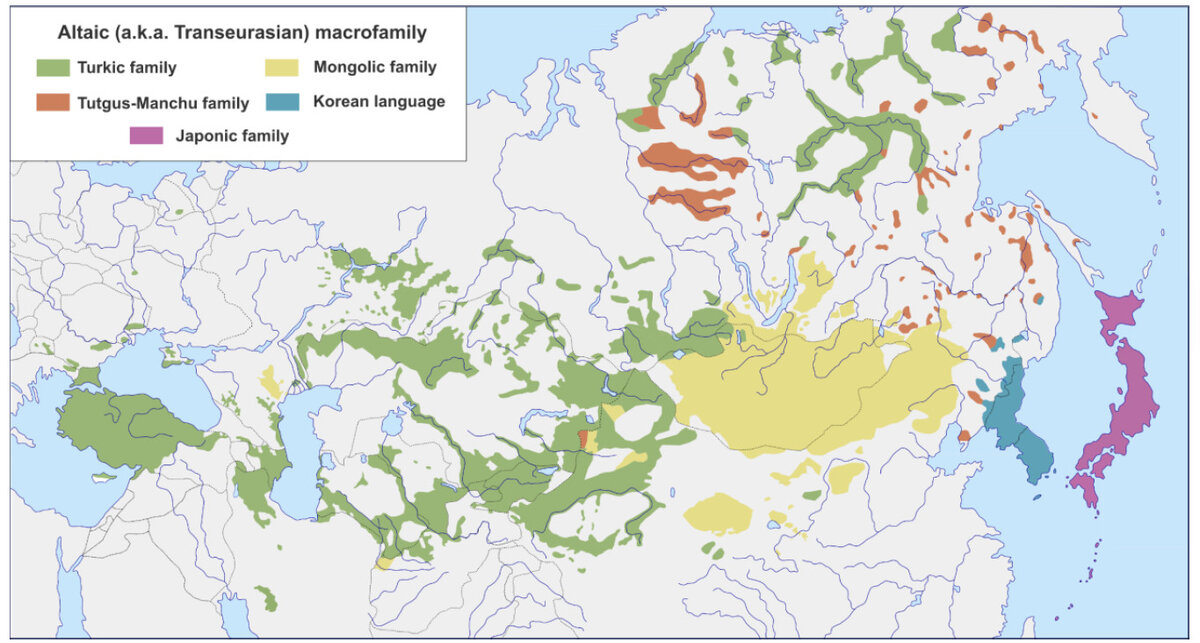 Карта расселения монголов