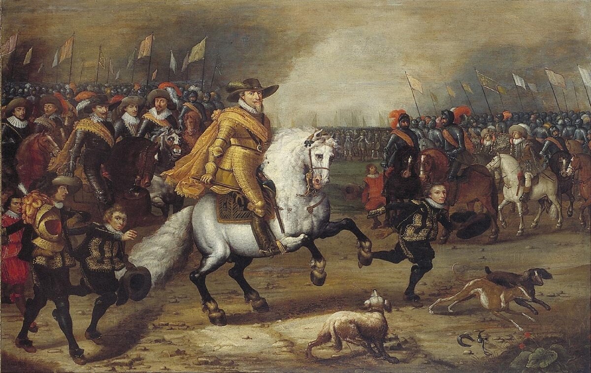 Освободитель Нидерландов Мориц, принц Оранский в бою. Художник: Henri Ambrosius Pacx