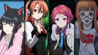 Персонажи которые носят наушники, из аниме.