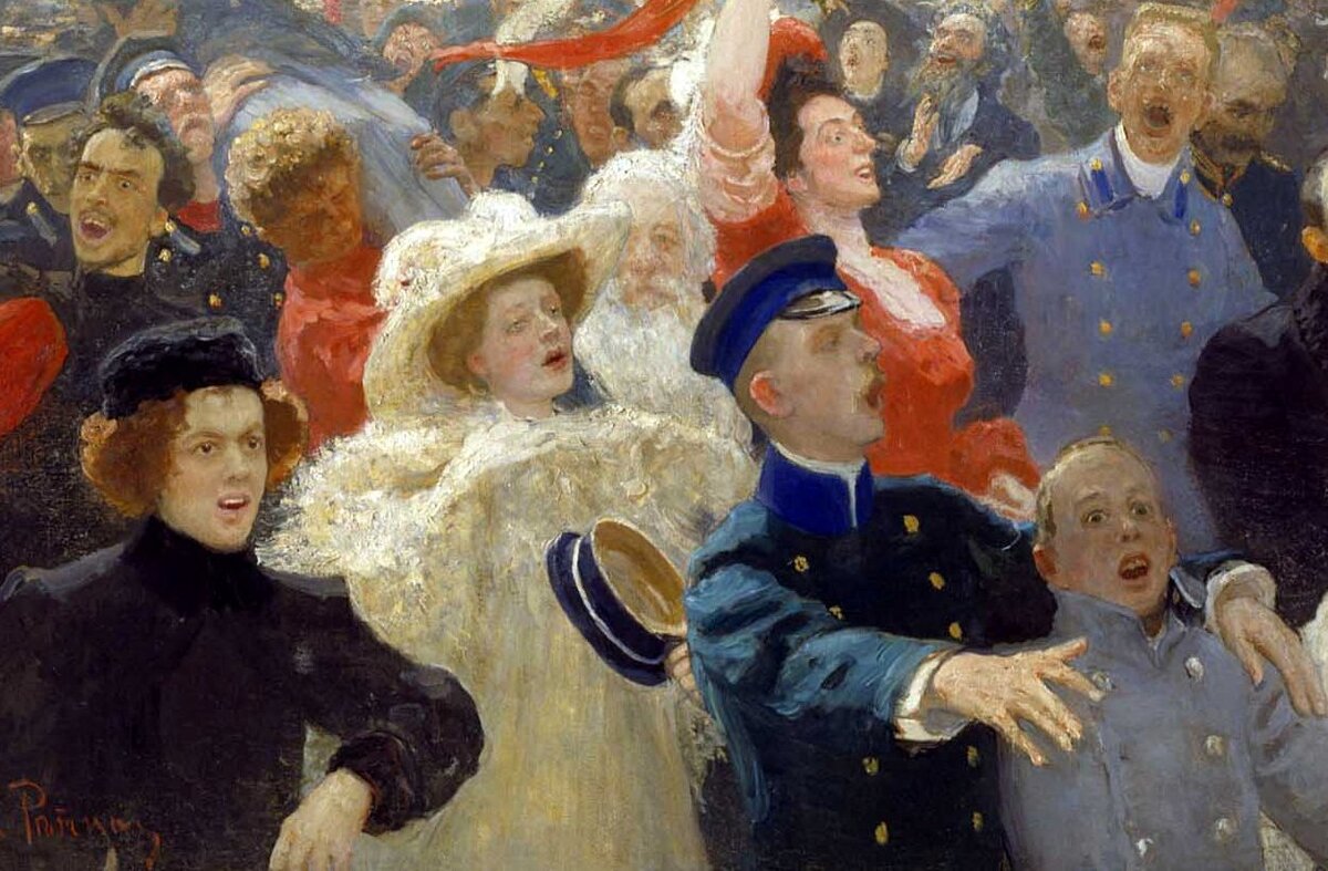 Хотели революции? Теперь с перепугу скамейки таскайте... 