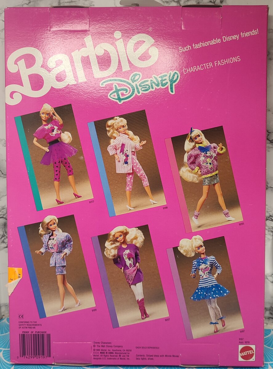 аутфит Barbie Disney Characters Fashions 1989