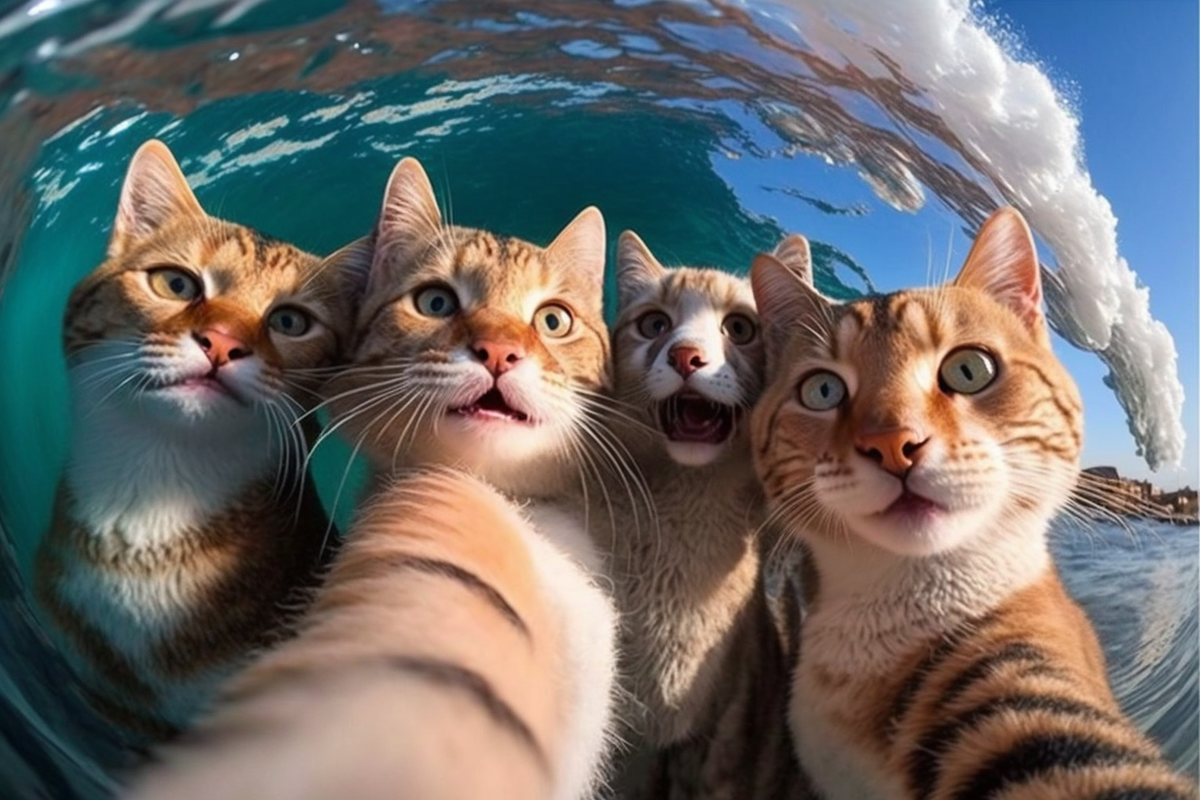 4 котика фото