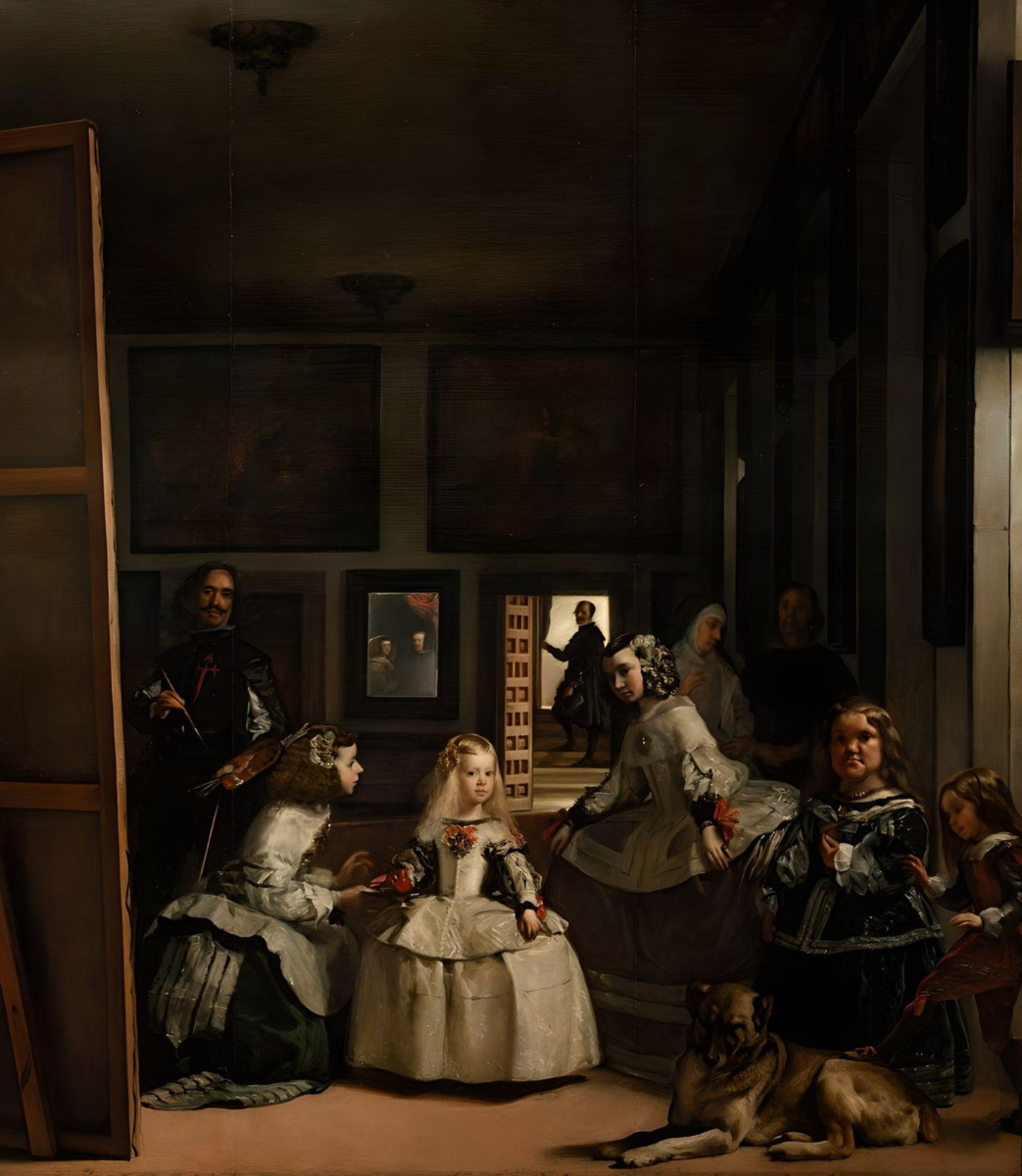 Диего Веласкес, «Менины», 1656, холст, масло. 318 × 276 см, Прадо, Мадрид