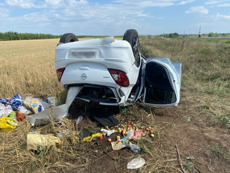    Под Оренбургом Opel Corsa улетел в кювет и перевернулся, пострадал 8-летний ребенок Белов Михаил Александрович