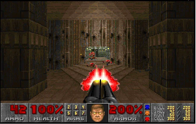 Фрагмент игры DOOM II Hell on Earth.