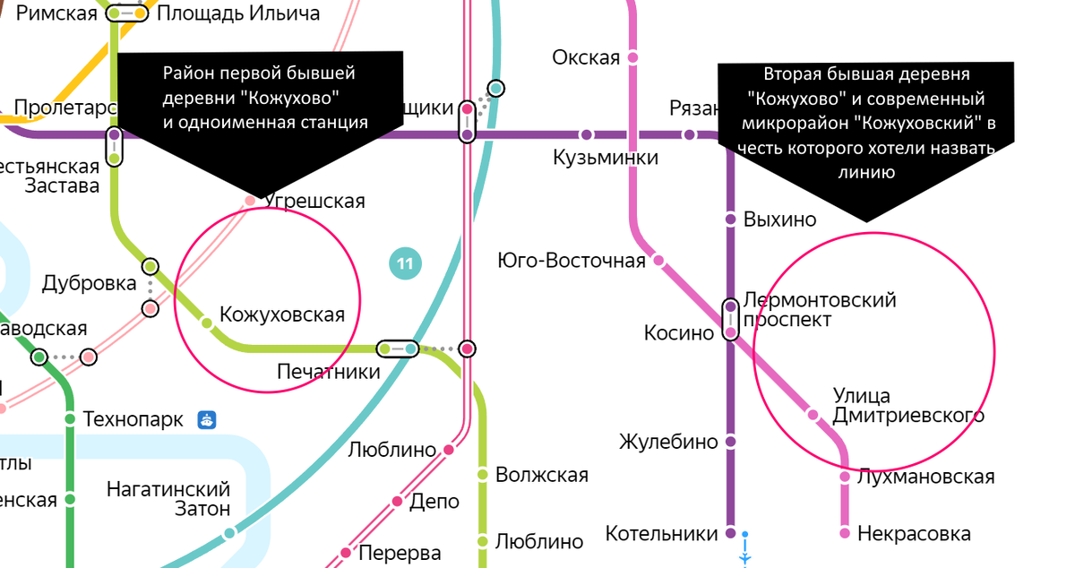 Схема некрасовской линии