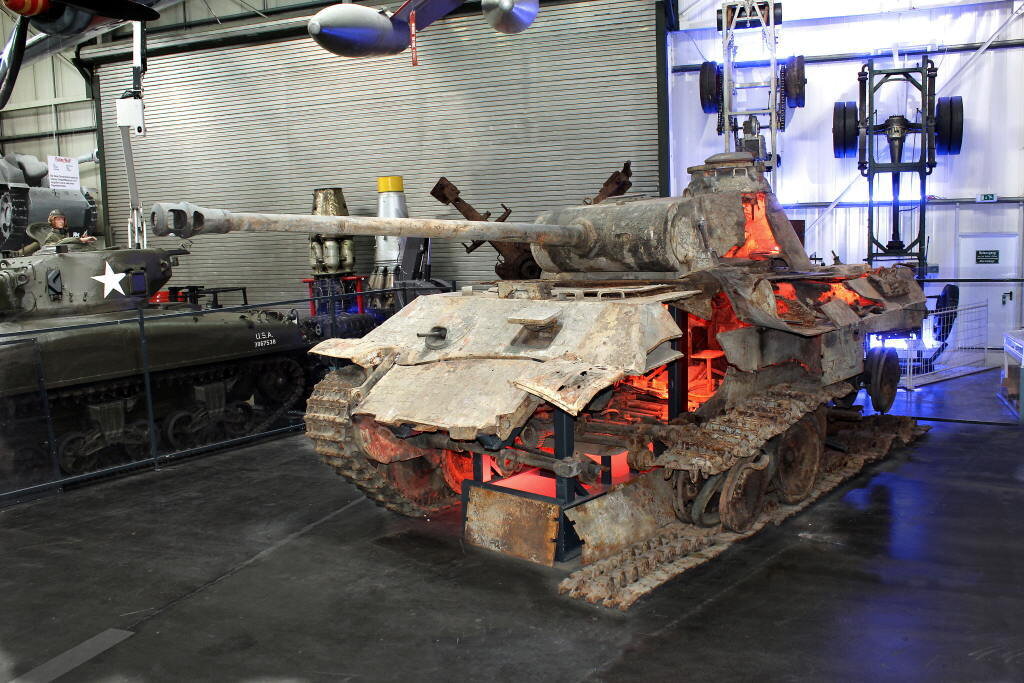Немецкий танк "Пантера". Фото из музея в Зинсхайме (Германия)