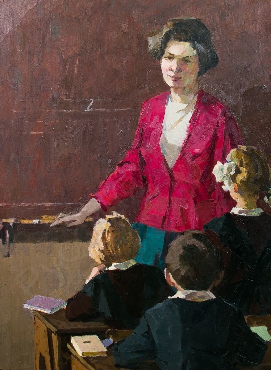 Teacher painting. Учитель картины художников. Учитель в живописи. Советская учительница живопись. Учитель в Советской живописи.