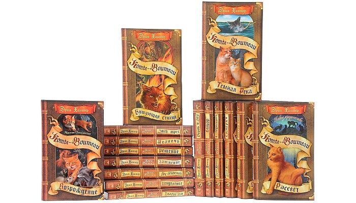Серия книг «Коты-воители», фото взято из интернета