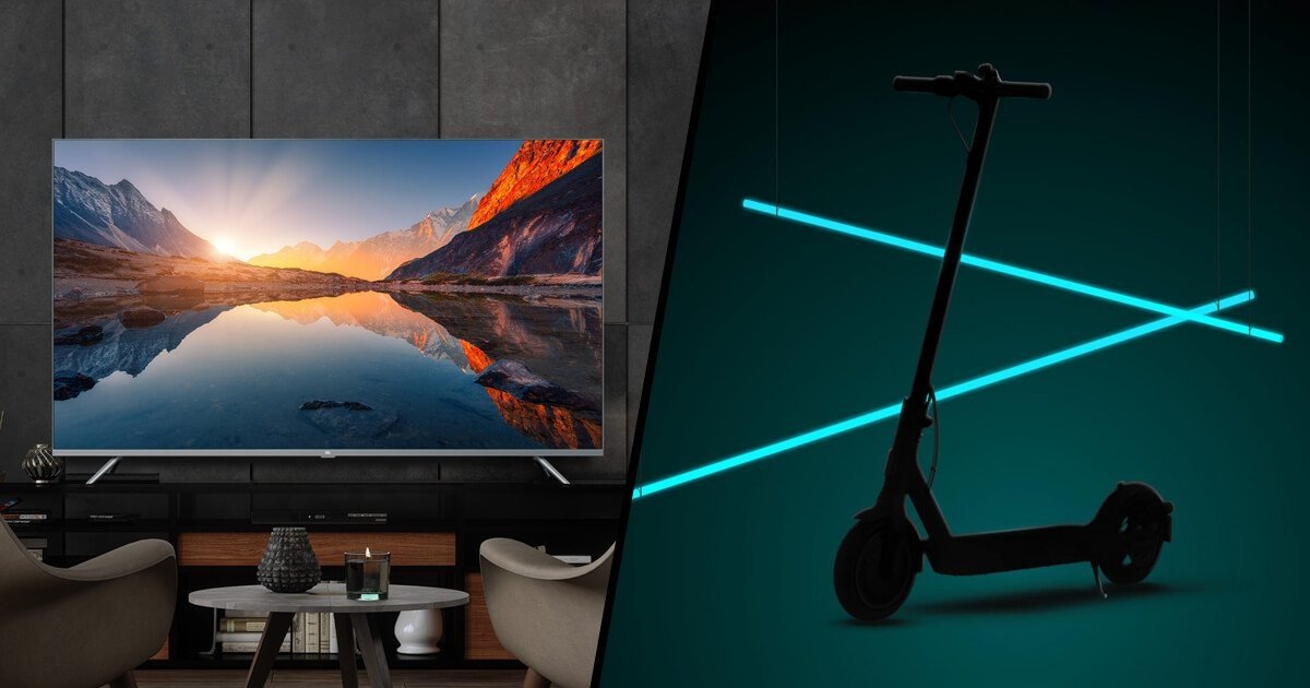 Mi QLED 4K TV и Mi Electric Scooter Pro 2