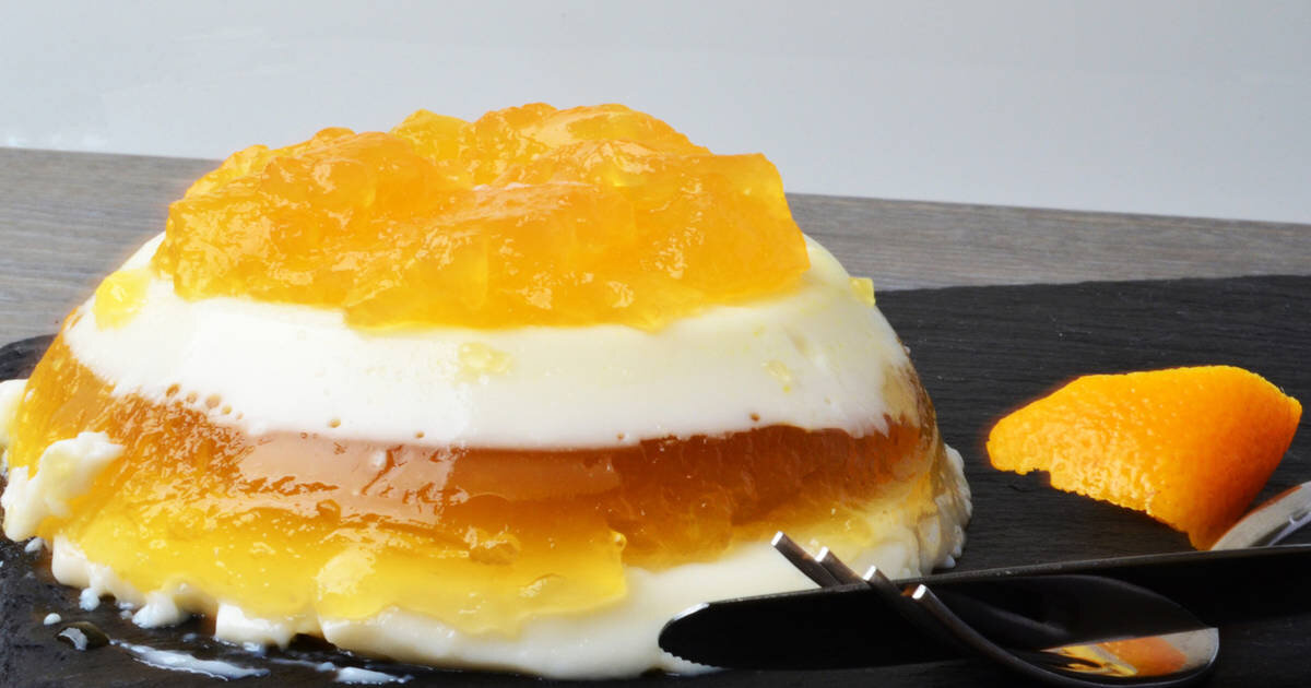 Десерт с кокосовой стружкой и желатином