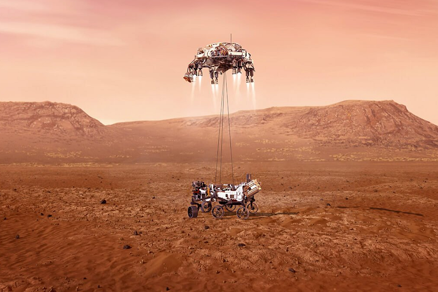 Посадка на Марс.