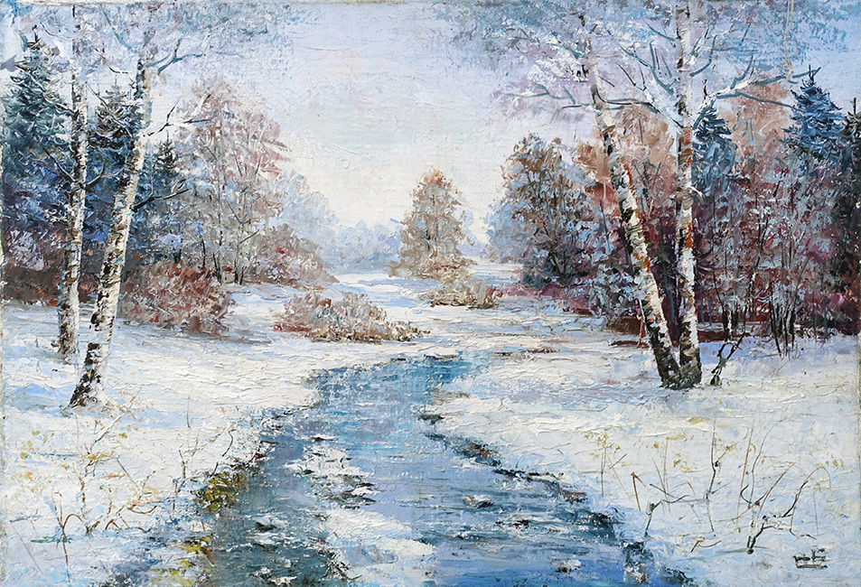 "Первые проталины", Е. Синев