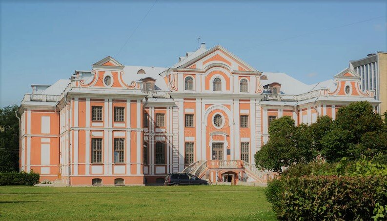 Кикины палаты в Санкт-Петербурге. Летний пейзаж.