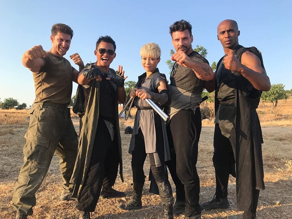 Ален Мусси, Тони Джа, Жужу Чан, Фрэнк Грилло, Маррезе Крамп на съемках.