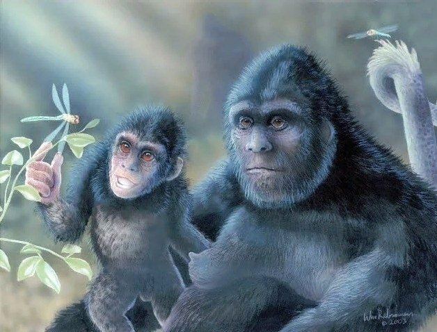 Семейная идиллия  йети от художников. Взято в открытом источнике.