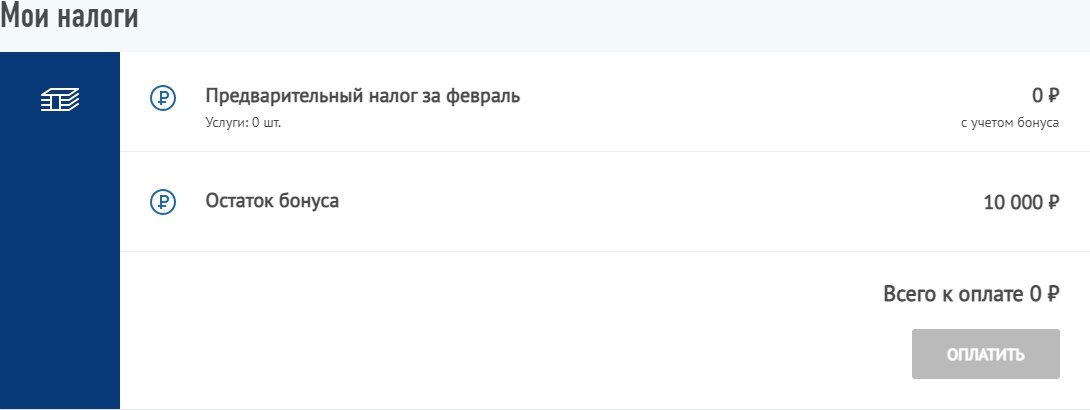 Скрин из личного кабинета