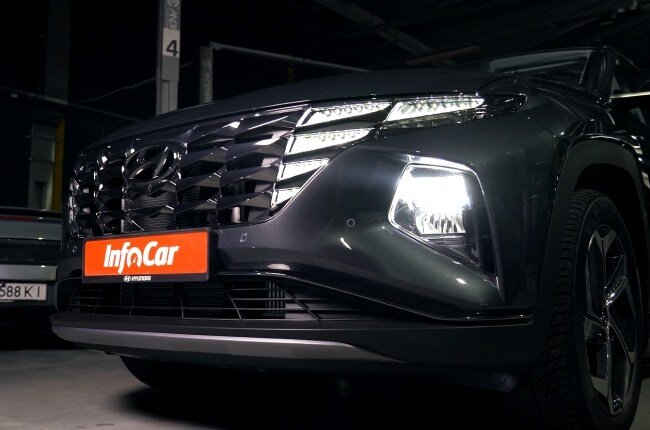 Hyundai Tucson фары и бампер