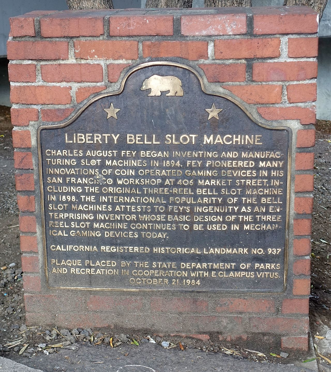 Мемориал игрового автомата Liberty Bell, Сан-Франциско