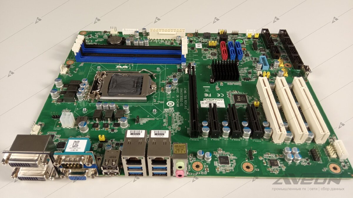 Advantech AIMB-785G2: листайте фотогалерею, рассматривайте плату до мельчайших деталей, оцените качество изготовления