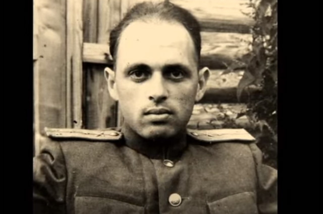 Капитан Халатников, начальник штаба зенитно-артиллерийского полка, 1945 г. Кадр youtube.com