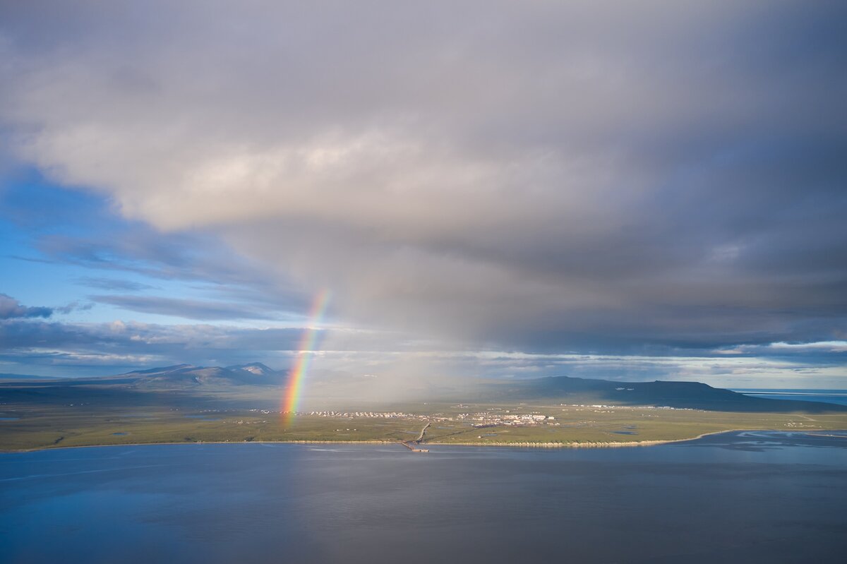 Радуга над посёлком Угольные Копи. 