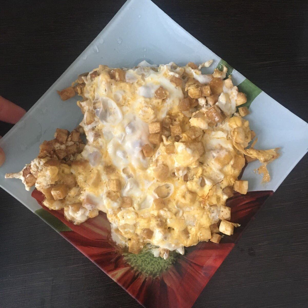 Вот такая яичница получается