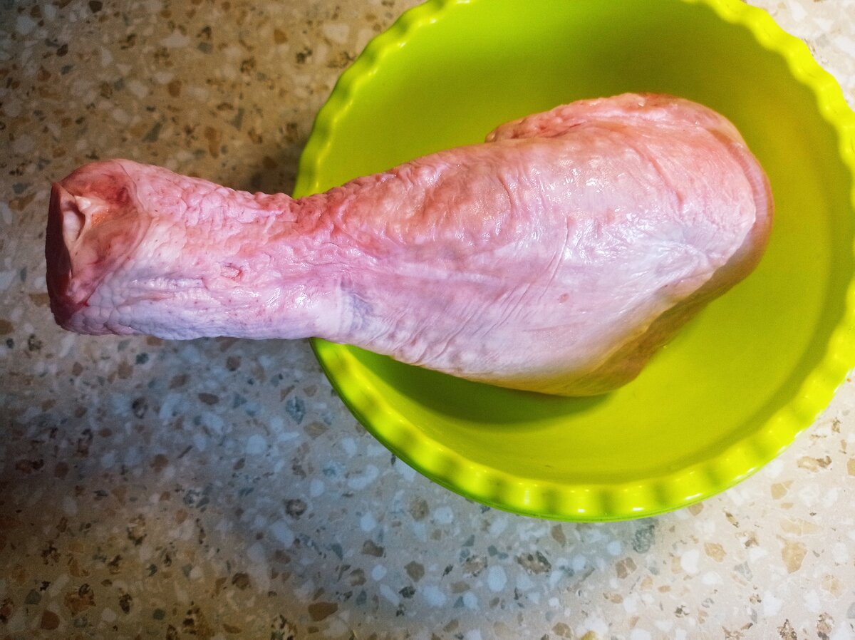 Нога индейки, фото автора для иллюстрации