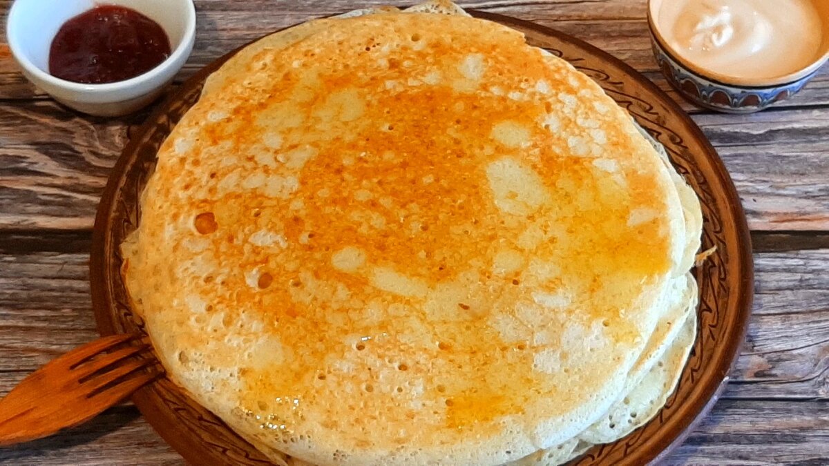 Русские блины дрожжевые