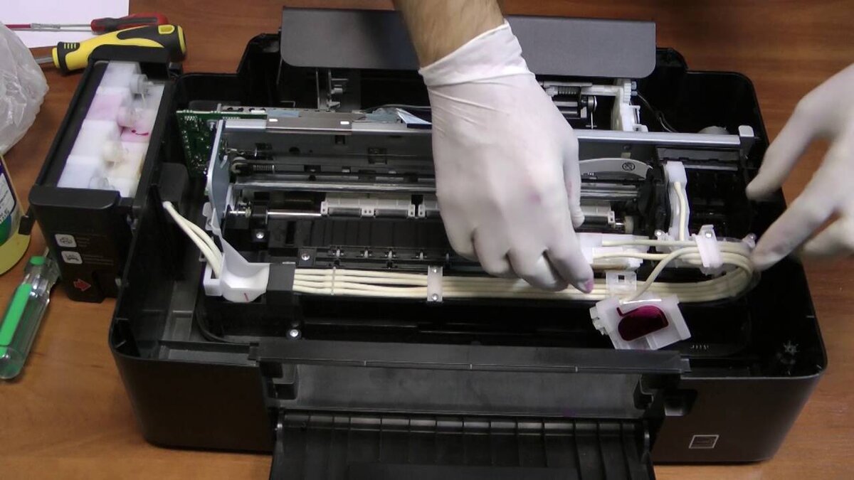 Ремонт Струйного Принтера / HP 2573 printer repair with his own hands